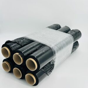 Folie Stretch Manuală Neagră, 23 microni, 120 m lungime - imagine 3