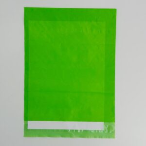 Plic curierat fara buzunar, 260 x 350 mm, 55 microni, Verde - Image 3