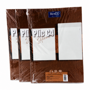 Plic Hartie C4 Siliconic, 90 g/mp, Alb, Latura Scurta, 25 buc/set - imagine 2