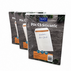 Plic Hartie C5 Siliconic, 80 g/mp, Alb, Latura Scurta, 100 buc/set - imagine 3