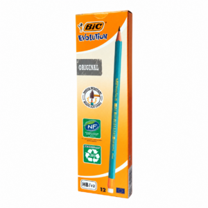 Creion BIC Grafit HB cu Guma Eco Evolution, Negru - imagine 2